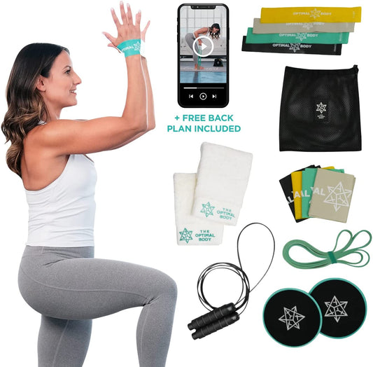 Exercise Equipment for Home Physical Therapy Workouts: TOB Kit by Dr. Jen Fraboni. Free Back Plan incl.